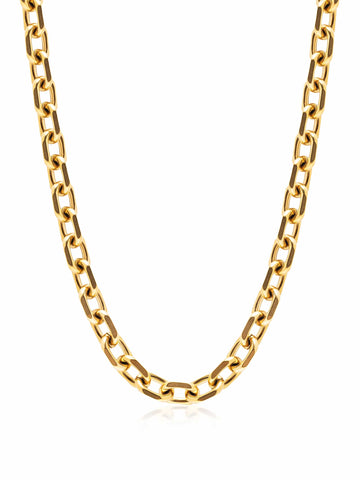 Nialaya Women's Necklace Round Cable Chain Necklace in Gold Round Cable Chain Necklace in Gold 18 Inches / 45.7 cm WNECK_317